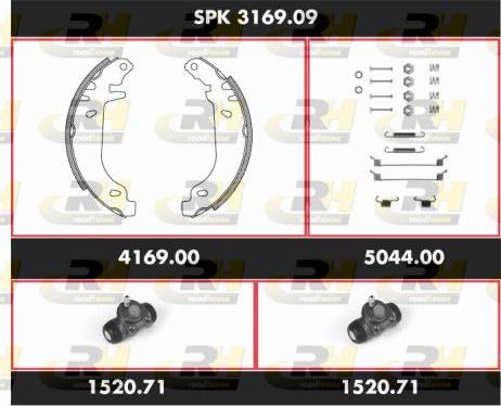 Roadhouse SPK 3169.09 - Brake Shoe Set autospares.lv