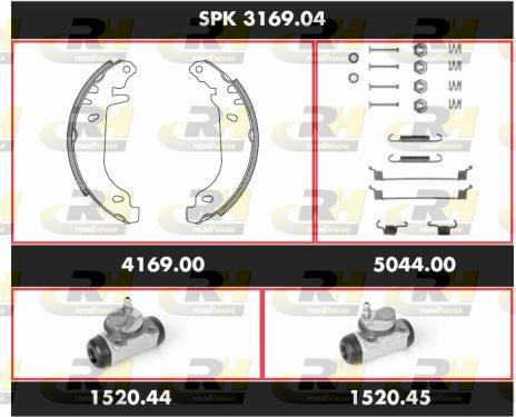 Roadhouse SPK 3169.04 - Brake Shoe Set autospares.lv