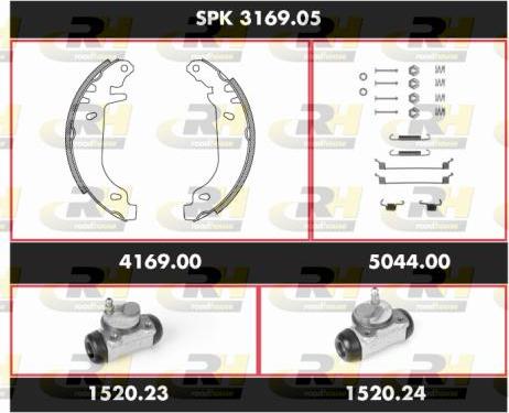 Roadhouse SPK 3169.05 - Brake Shoe Set autospares.lv