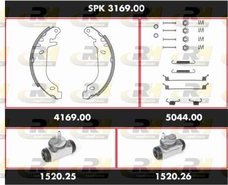 Roadhouse SPK 3169.00 - Brake Shoe Set autospares.lv