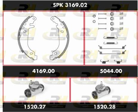 Roadhouse SPK 3169.02 - Brake Shoe Set autospares.lv