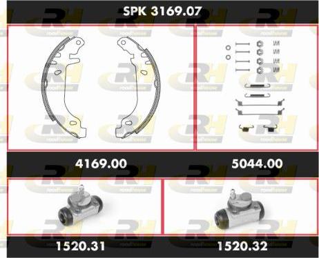 Roadhouse SPK 3169.07 - Brake Shoe Set autospares.lv