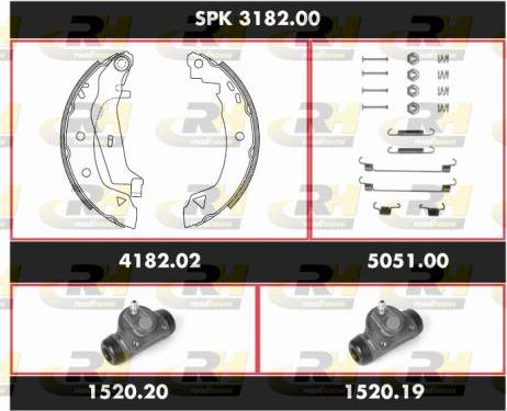 Roadhouse SPK 3182.00 - Brake Shoe Set autospares.lv