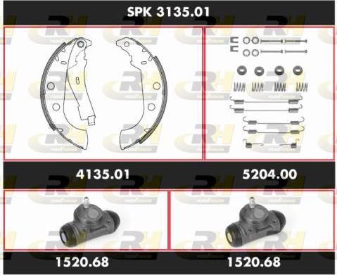 Roadhouse SPK 3135.01 - Brake Shoe Set autospares.lv