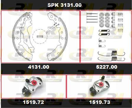 Roadhouse SPK 3131.00 - Brake Shoe Set autospares.lv