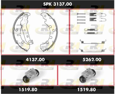Roadhouse SPK 3137.00 - Brake Shoe Set autospares.lv