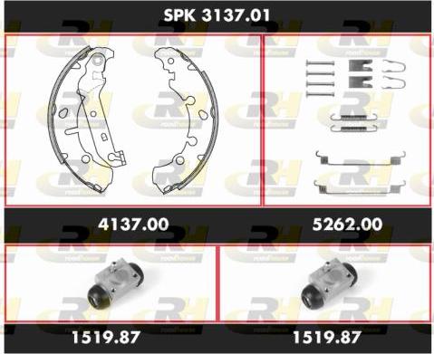 Roadhouse SPK 3137.01 - Brake Shoe Set autospares.lv