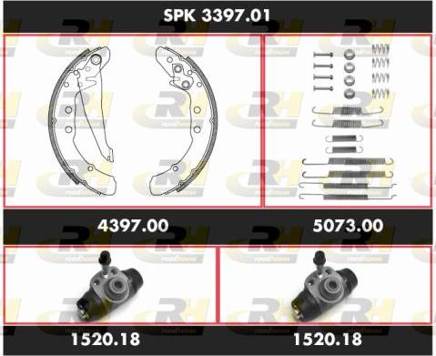 Roadhouse SPK 3397.01 - Brake Shoe Set autospares.lv
