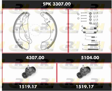 Roadhouse SPK 3307.00 - Brake Shoe Set autospares.lv