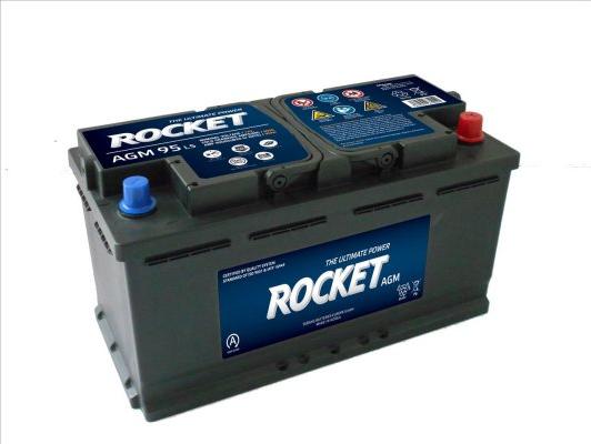 ROCKET BAT095AGM - Starter Battery autospares.lv