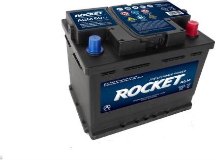 ROCKET BAT060AGM - Starter Battery autospares.lv