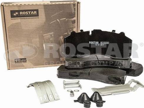 Rostar 180.000061 - Brake Pad Set, disc brake autospares.lv