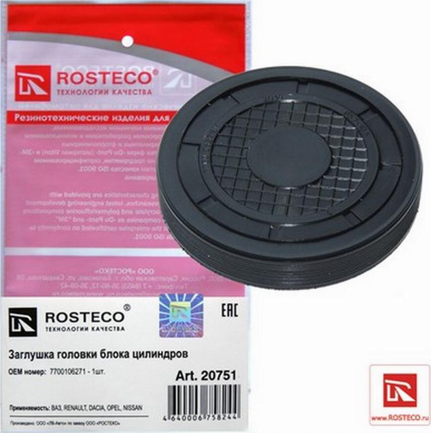 Rosteco 20751 - Gasket / Seal autospares.lv