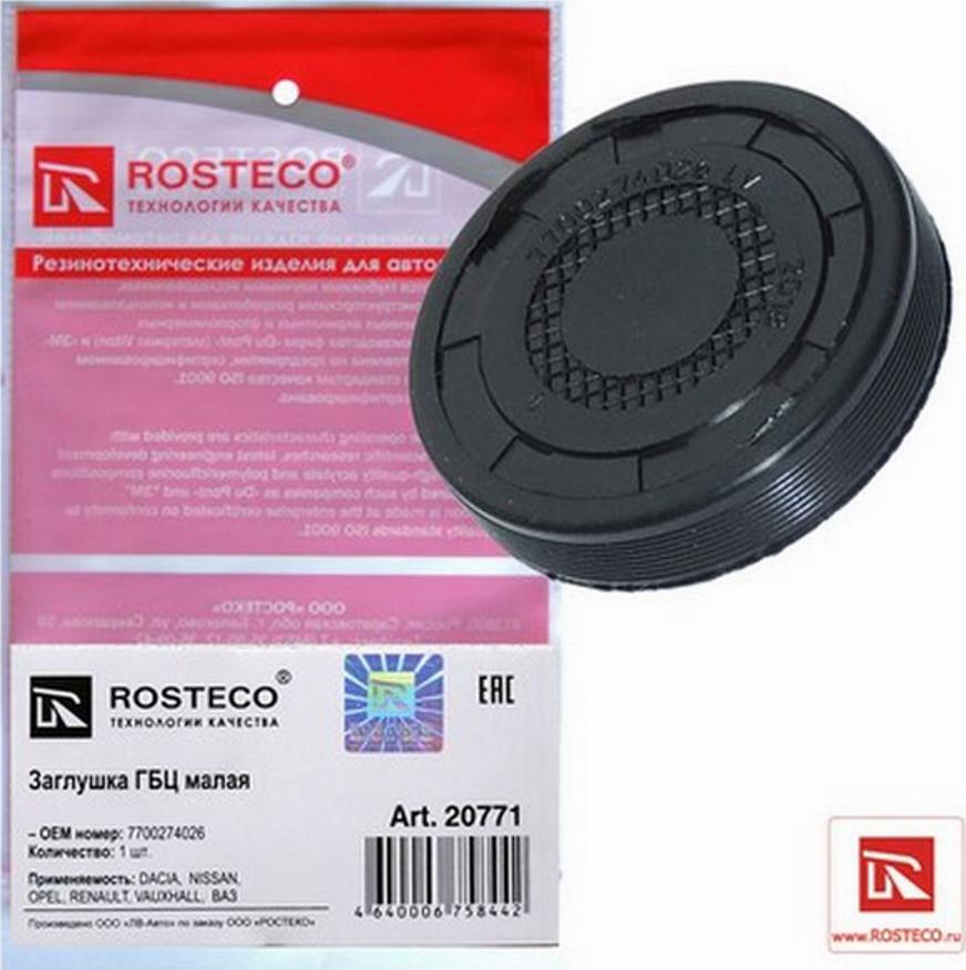 Rosteco 20771 - Plug, rocker arm shaft mounting bore autospares.lv