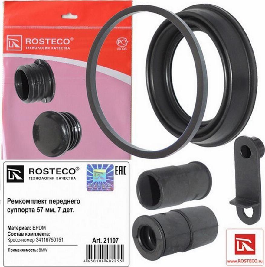 Rosteco 21107 - Repair Kit, brake caliper autospares.lv