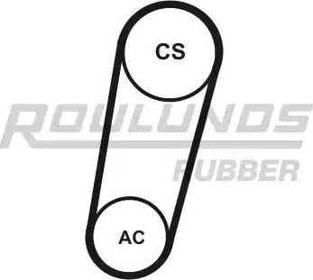 Roulunds Rubber 5K0705T1 - V-Ribbed Belt Set autospares.lv