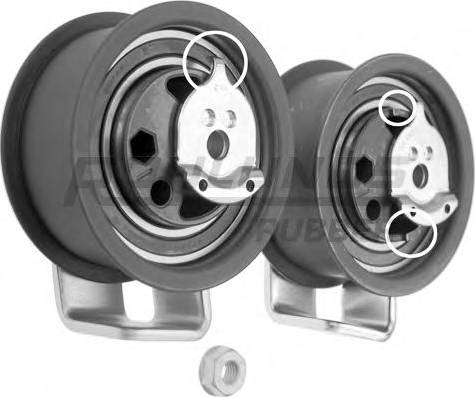 Roulunds Rubber T55489 - Tensioner Pulley, timing belt autospares.lv