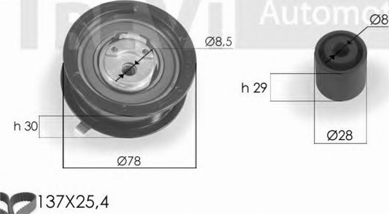 RPK RPK3089D - Timing Belt Set autospares.lv