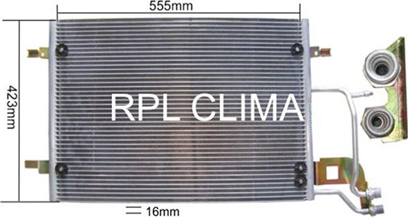 RPLQuality APCDAU0013 - Condenser, air conditioning autospares.lv