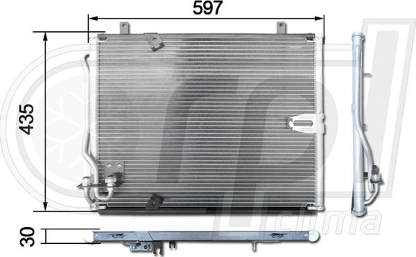 RPLQuality APCDBW5002 - Condenser, air conditioning autospares.lv