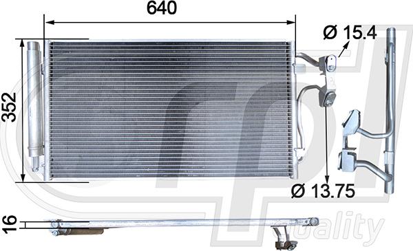 RPLQuality APCDBW5033 - Condenser, air conditioning autospares.lv