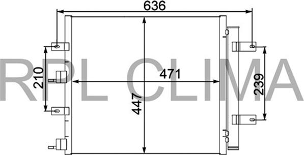 RPLQuality APCDJG0018 - Condenser, air conditioning autospares.lv