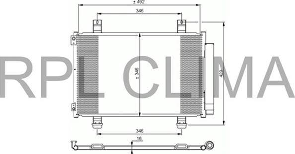 RPLQuality APCDOP0042 - Condenser, air conditioning autospares.lv