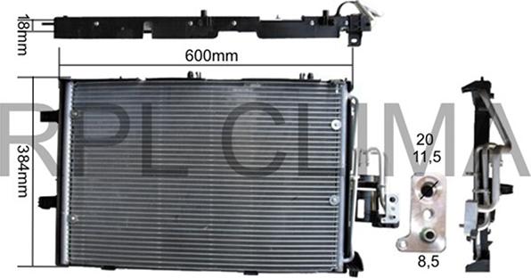 RPLQuality APCDOP0019 - Condenser, air conditioning autospares.lv
