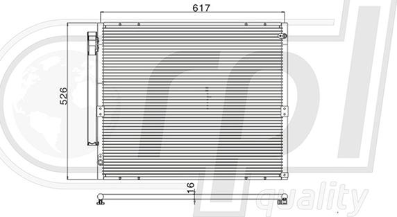 RPLQuality APCDTO5082 - Condenser, air conditioning autospares.lv