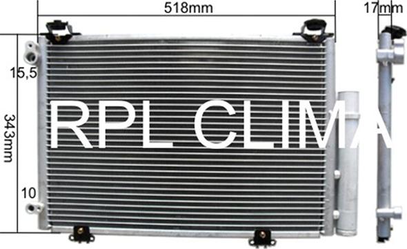 RPLQuality APCDTO0031 - Condenser, air conditioning autospares.lv