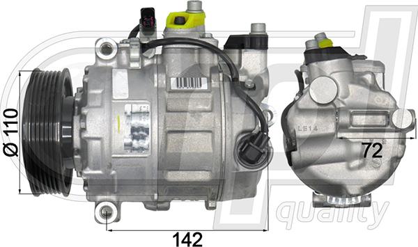 RPLQuality APCOAU5055 - Compressor, air conditioning autospares.lv