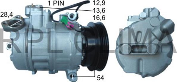 RPLQuality APCOAU5011 - Compressor, air conditioning autospares.lv