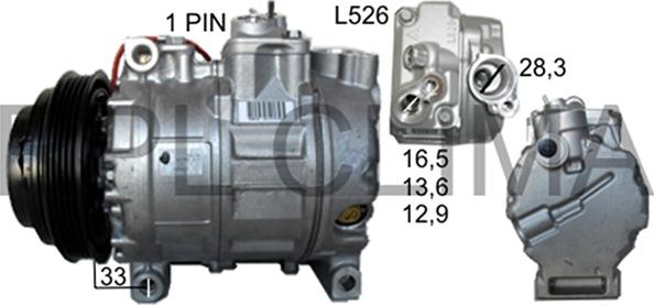 RPLQuality APCOAU0013 - Compressor, air conditioning autospares.lv