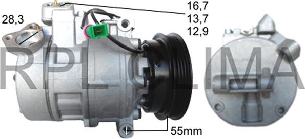 RPLQuality APCOAU2011 - Compressor, air conditioning autospares.lv