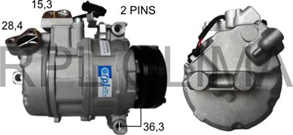 RPLQuality APCOBW5038 - Compressor, air conditioning autospares.lv