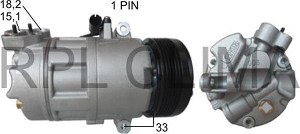 RPLQuality APCOBW5032 - Compressor, air conditioning autospares.lv