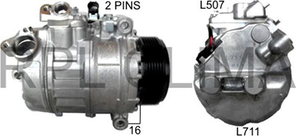 RPLQuality APCOBW0044 - Compressor, air conditioning autospares.lv