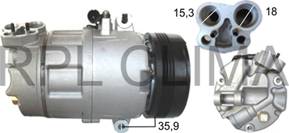 RPLQuality APCOBW0048 - Compressor, air conditioning autospares.lv