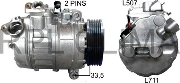 RPLQuality APCOBW0059 - Compressor, air conditioning autospares.lv