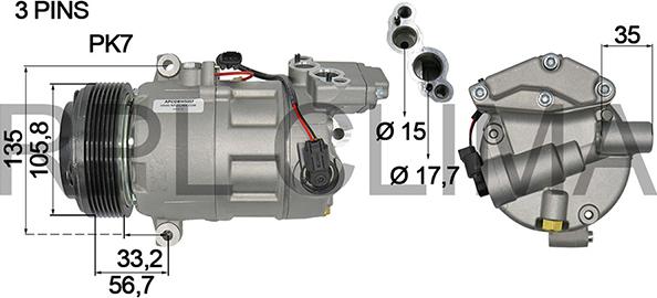 RPLQuality APCOBW0057 - Compressor, air conditioning autospares.lv