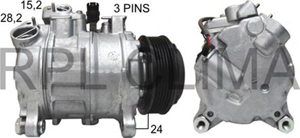 RPLQuality APCOBW0066 - Compressor, air conditioning autospares.lv