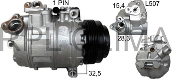 RPLQuality APCOBW0062 - Compressor, air conditioning autospares.lv