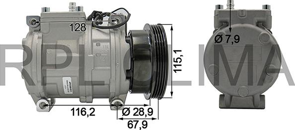 RPLQuality APCOBW0015 - Compressor, air conditioning autospares.lv