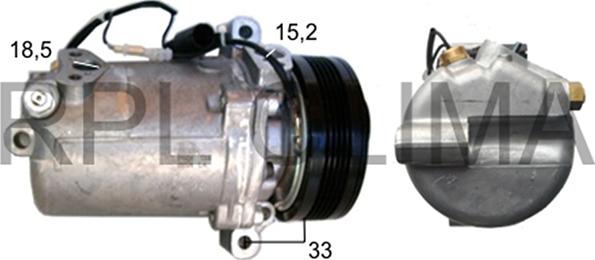 RPLQuality APCOBW5022 - Compressor, air conditioning autospares.lv