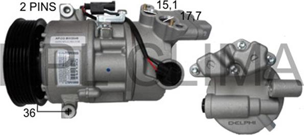 RPLQuality APCOBW2045 - Compressor, air conditioning autospares.lv