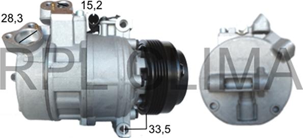 RPLQuality APCOBW2028 - Compressor, air conditioning autospares.lv