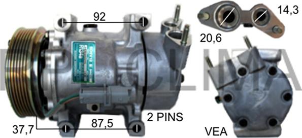 RPLQuality APCOCI5023 - Compressor, air conditioning autospares.lv