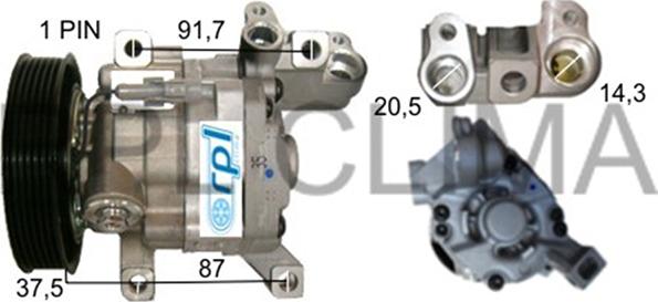 RPLQuality APCOCI0038 - Compressor, air conditioning autospares.lv