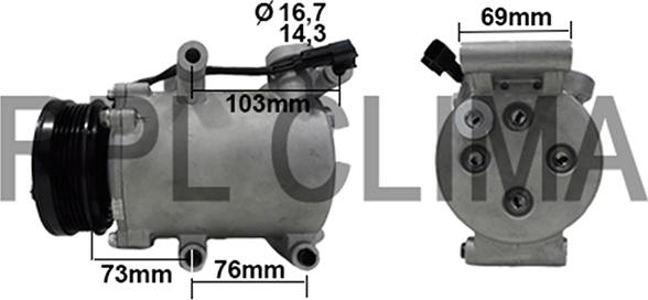 RPLQuality APCOFD0041 - Compressor, air conditioning autospares.lv