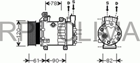 RPLQuality APCOFD0051 - Compressor, air conditioning autospares.lv